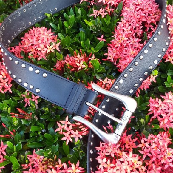 Vintage Guess Studded Rhinestone Y2k Belt - Picture 3 of 4